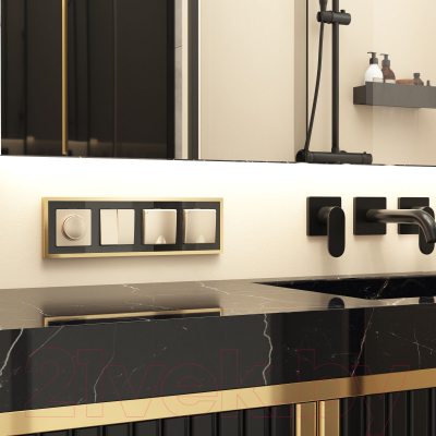 Рамка для выключателей и розеток Werkel Baguette W0042852