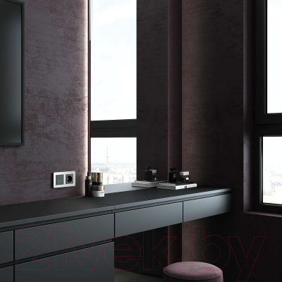 Рамка для выключателей и розеток Werkel Platinum W0022606