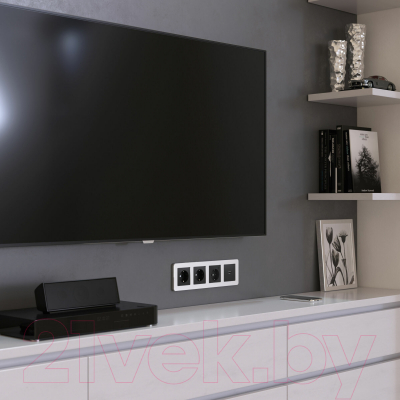 Рамка для выключателей и розеток Werkel Platinum W0042606