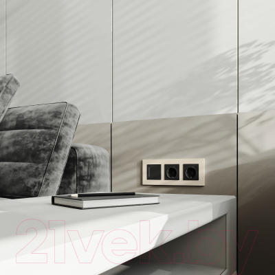 Рамка для выключателей и розеток Werkel Slab W0032962