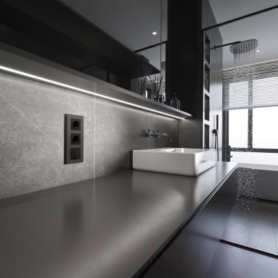 Рамка для выключателей и розеток Werkel Slab W0032963