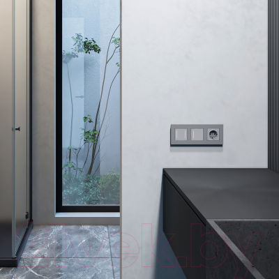 Рамка для выключателей и розеток Werkel Slab W0032965