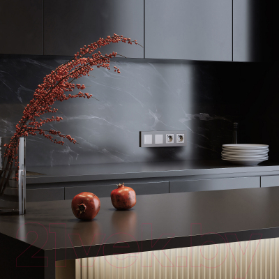 Рамка для выключателей и розеток Werkel Slab W0042965