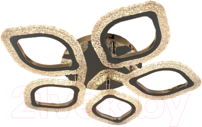 Люстра Estares Azalia Ice 80W 5F-APP-530x70-CHROME/CLEAR-220-IP20 - фото