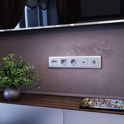 Рамка для выключателей и розеток Werkel Stream W0052106