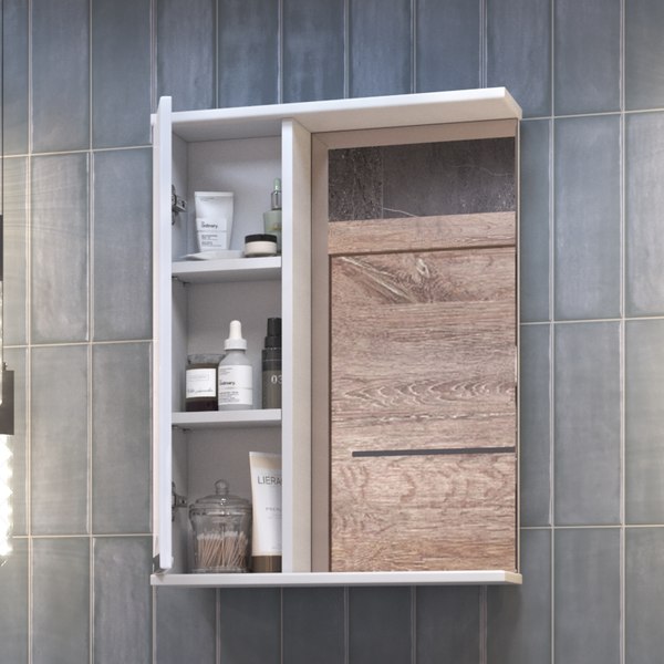 Шкаф с зеркалом для ванной Vigo Callao 500 L