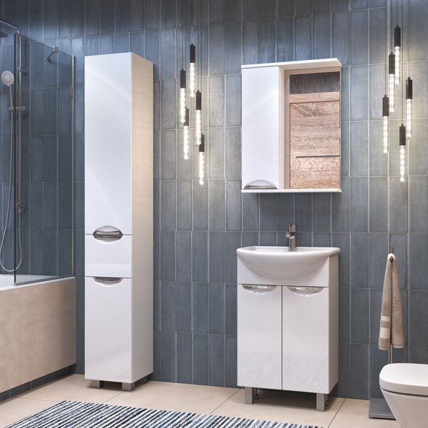 Шкаф с зеркалом для ванной Vigo Callao 500 L