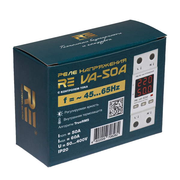 Реле напряжения Rostok Elektro V-50А RE / 46-244