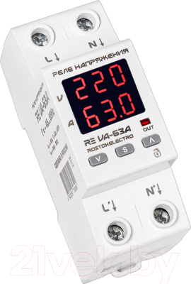 Реле напряжения Rostok Elektro VА- 63А RE / 46-299