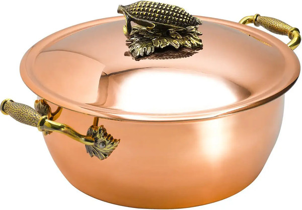 Кастрюля Кольчугинский мельхиор Кукуруза / КМ19900306