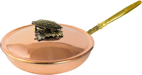 Сковорода Кольчугинский мельхиор Кукуруза / КМ19940306