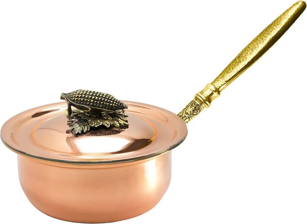 Сотейник Кольчугинский мельхиор Кукуруза / КМ19960306