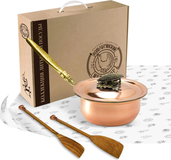 Сотейник Кольчугинский мельхиор Кукуруза / КМ19960306