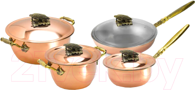 Набор кухонной посуды Кольчугинский мельхиор Кукуруза / КМ20110406 - фото