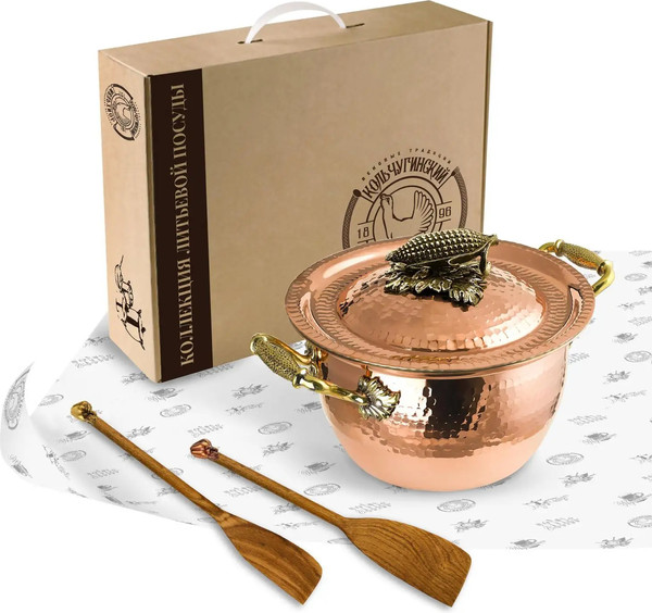 Кастрюля Кольчугинский мельхиор Кукуруза / КМ19910306