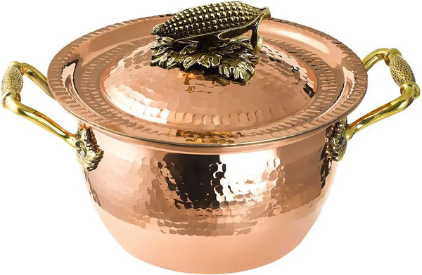 Кастрюля Кольчугинский мельхиор Кукуруза / КМ19910306