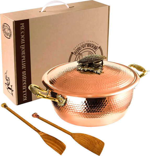 Кастрюля Кольчугинский мельхиор Кукуруза / КМ19920306 - фото