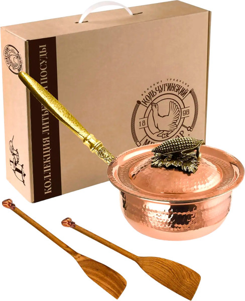 Сотейник Кольчугинский мельхиор Кукуруза / КМ19970306 - фото