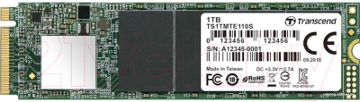 SSD диск Transcend 1TB MTE110S M.2 (TS1TMTE110S) - фото