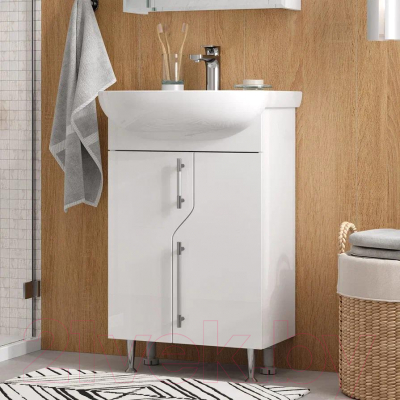 Тумба с умывальником Volna Bruno 50.2D Рива 50 (напольная)