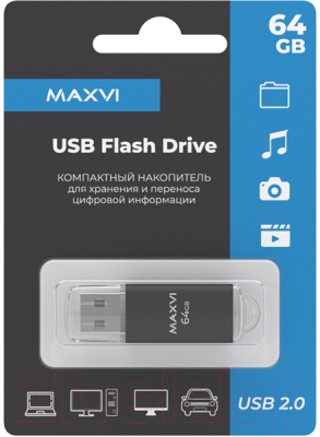 USB flash накопитель Maxvi MP 64GB 2.0