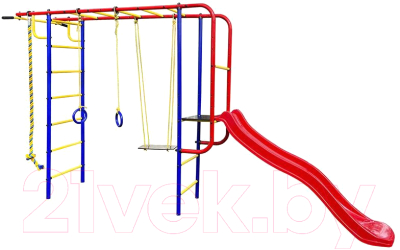Игровой комплекс Пионер Дачный Лето с горкой  - фото