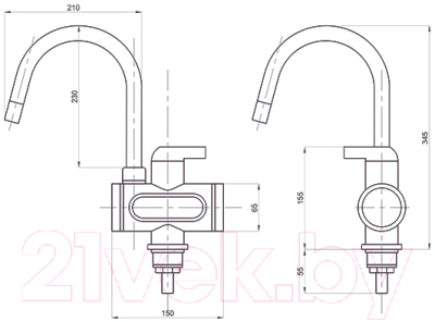 Кран-водонагреватель Mixline WH-003