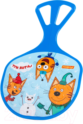 Санки-ледянка Полесье №3 Три кота / 96562 - фото