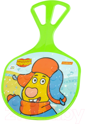 Санки-ледянка Полесье №3 Оранжевая корова / 96579 - фото