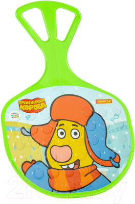 Санки-ледянка Полесье №3 Оранжевая корова / 96579