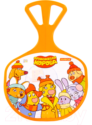 Санки-ледянка Полесье №3 Оранжевая корова / 96579