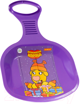 Санки-ледянка Полесье №2 Оранжевая корова / 96517