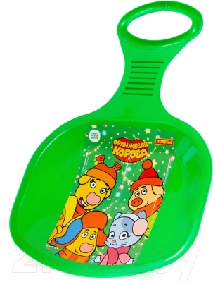 Санки-ледянка Полесье №2 Оранжевая корова / 96517