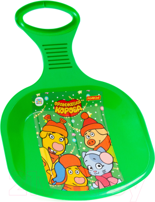 Санки-ледянка Полесье №2 Оранжевая корова / 96517