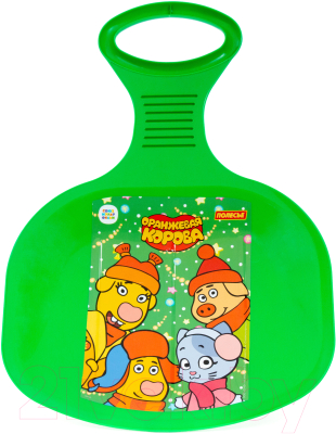 Санки-ледянка Полесье №2 Оранжевая корова / 96517