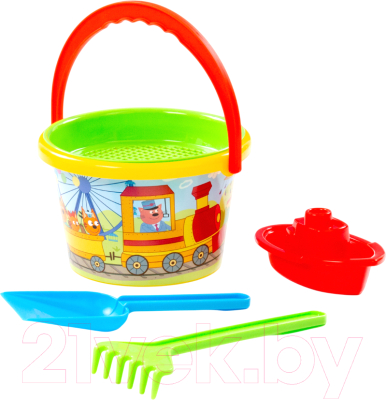 Набор игрушек для песочницы Полесье Три кота / 73669 - фото