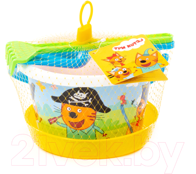 Набор игрушек для песочницы Полесье Три кота / 73669