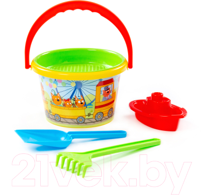 Набор игрушек для песочницы Полесье Три кота / 73669