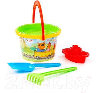 Набор игрушек для песочницы Полесье Три кота / 73669