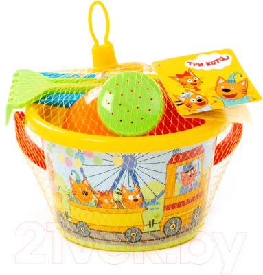 Набор игрушек для песочницы Полесье Три кота / 73676