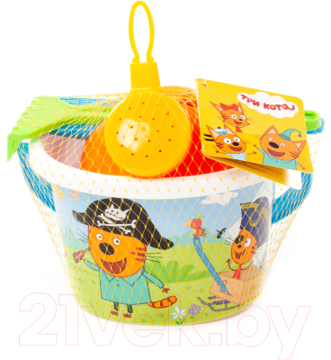 Набор игрушек для песочницы Полесье Три кота / 73676