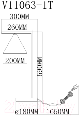 Настольная лампа Moderli Omaha / V11063-1T 