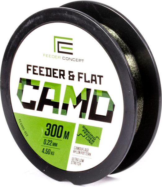 Леска монофильная Feeder Concept Feeder & Flat Camo 300/025 / FC4005-025