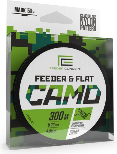 Леска монофильная Feeder Concept Feeder & Flat Camo 300/027 / FC4005-027