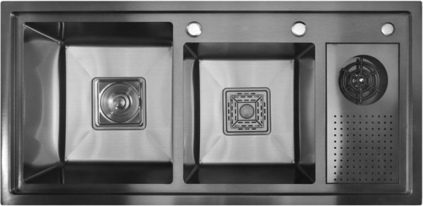 Мойка кухонная Wisent WM310048B + WW405B