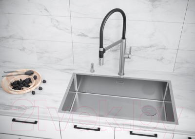 Мойка кухонная Paulmark PM887444-BS