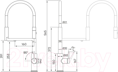Смеситель Paulmark Tornado To213402-Fi