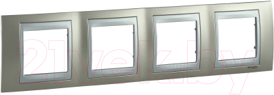 Рамка для выключателей и розеток Schneider Electric Unica MGU66.008.095 - фото