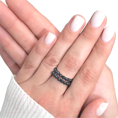 Кольцо Wolves Авантюрин Каирская ночь Двойное 5013 - фото