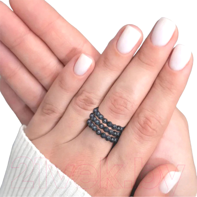 Кольцо Wolves Авантюрин Каирская ночь Тройное 5028 - фото